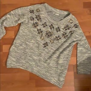 Lucky Lotus Gold Embellished Sweater